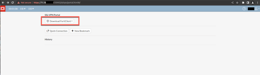 Step two is to download the actual VPN client from the server with help of the compromised user credentials