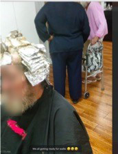 Figure 3B: A fraudster preparing a walker.